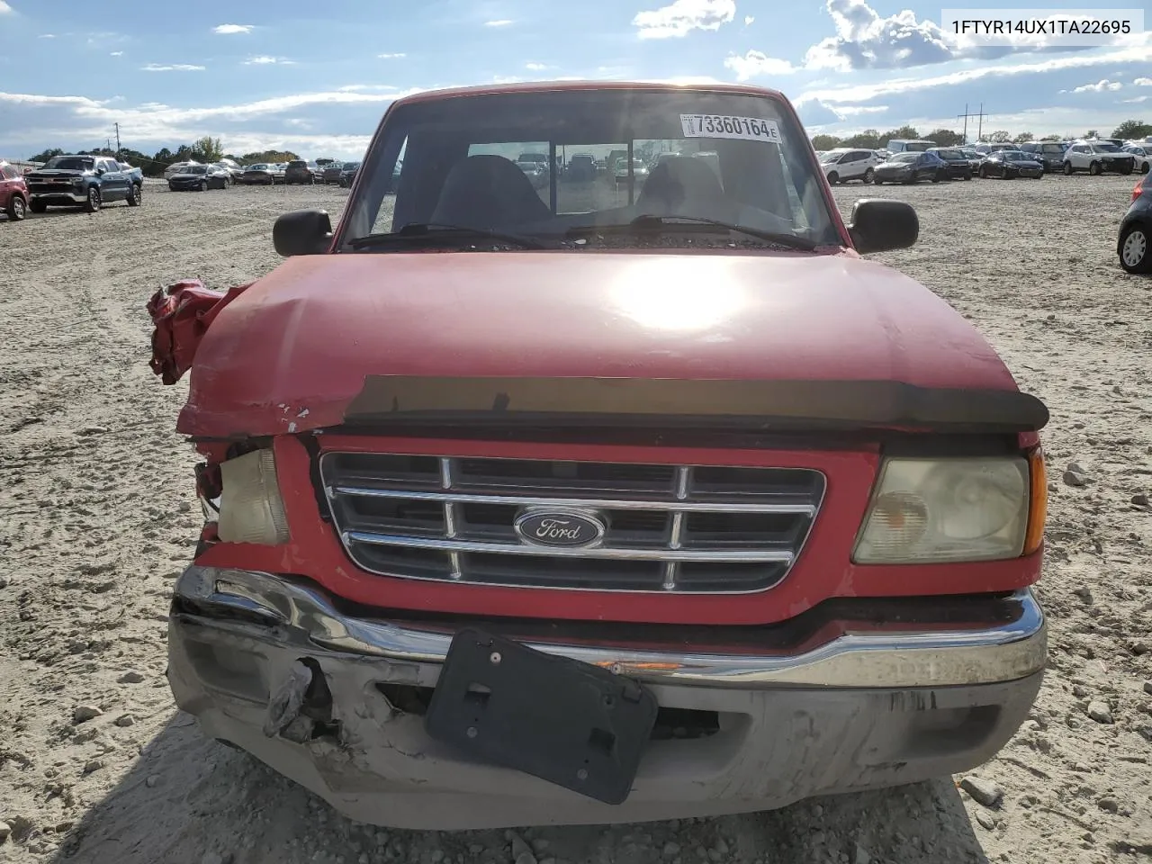 2001 Ford Ranger Super Cab VIN: 1FTYR14UX1TA22695 Lot: 73360164