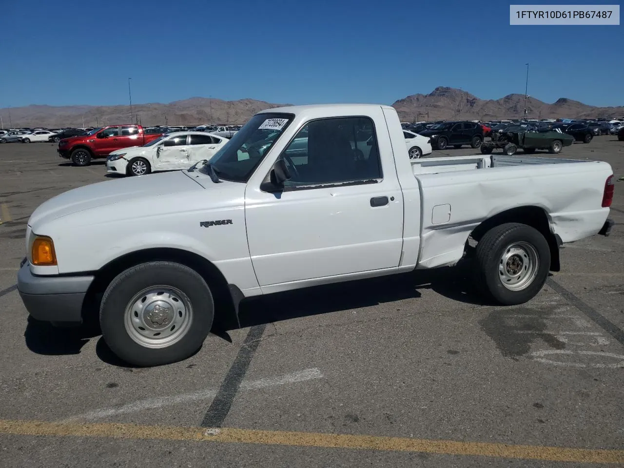 2001 Ford Ranger VIN: 1FTYR10D61PB67487 Lot: 73728694