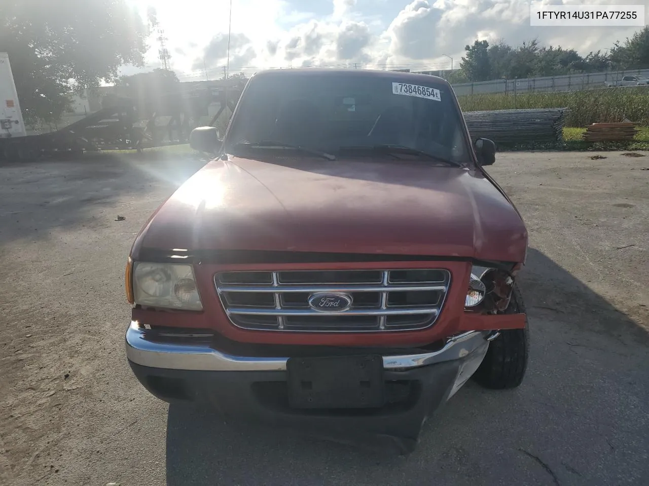 2001 Ford Ranger Super Cab VIN: 1FTYR14U31PA77255 Lot: 73846854