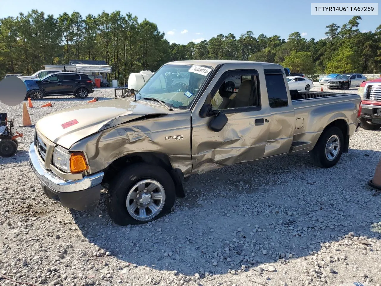 2001 Ford Ranger Super Cab VIN: 1FTYR14U61TA67259 Lot: 74049914