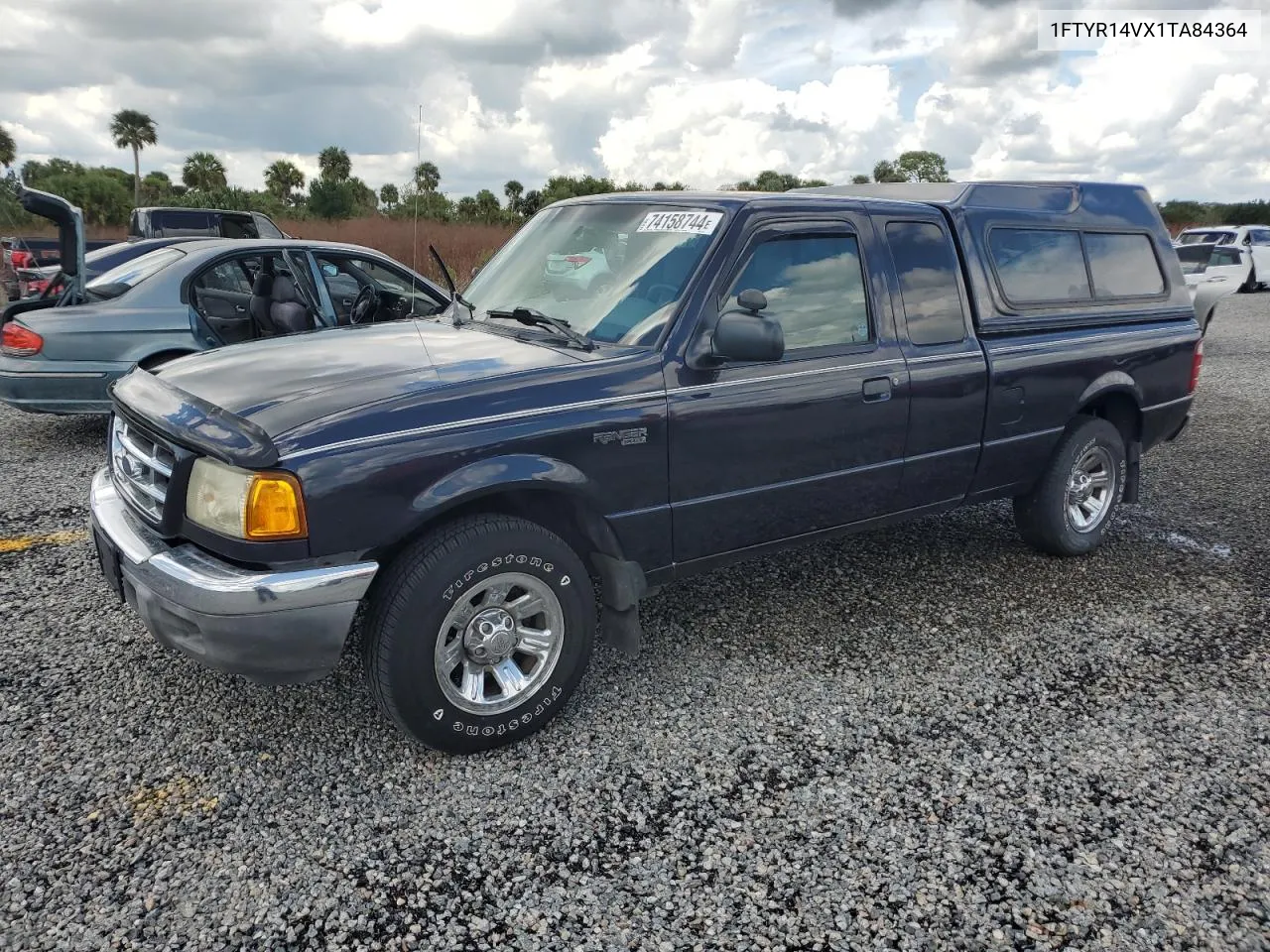 2001 Ford Ranger Super Cab VIN: 1FTYR14VX1TA84364 Lot: 74158744