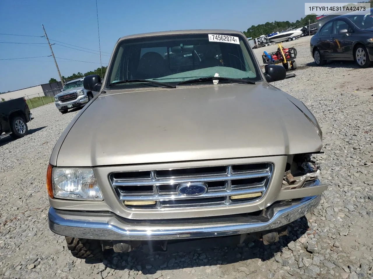 2001 Ford Ranger Super Cab VIN: 1FTYR14E31TA42473 Lot: 74562074