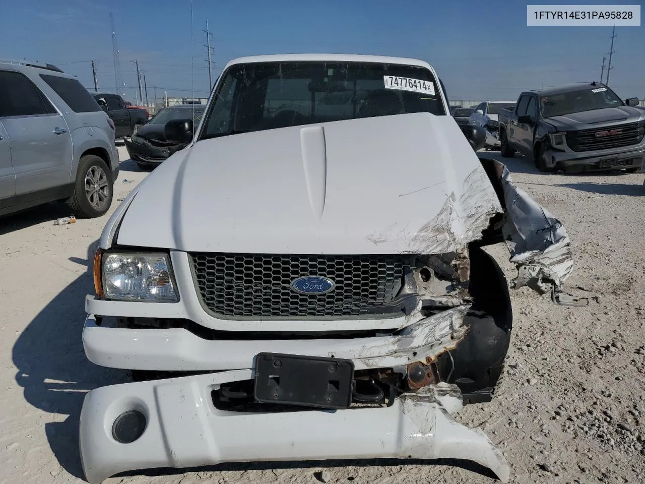 2001 Ford Ranger Super Cab VIN: 1FTYR14E31PA95828 Lot: 74776414