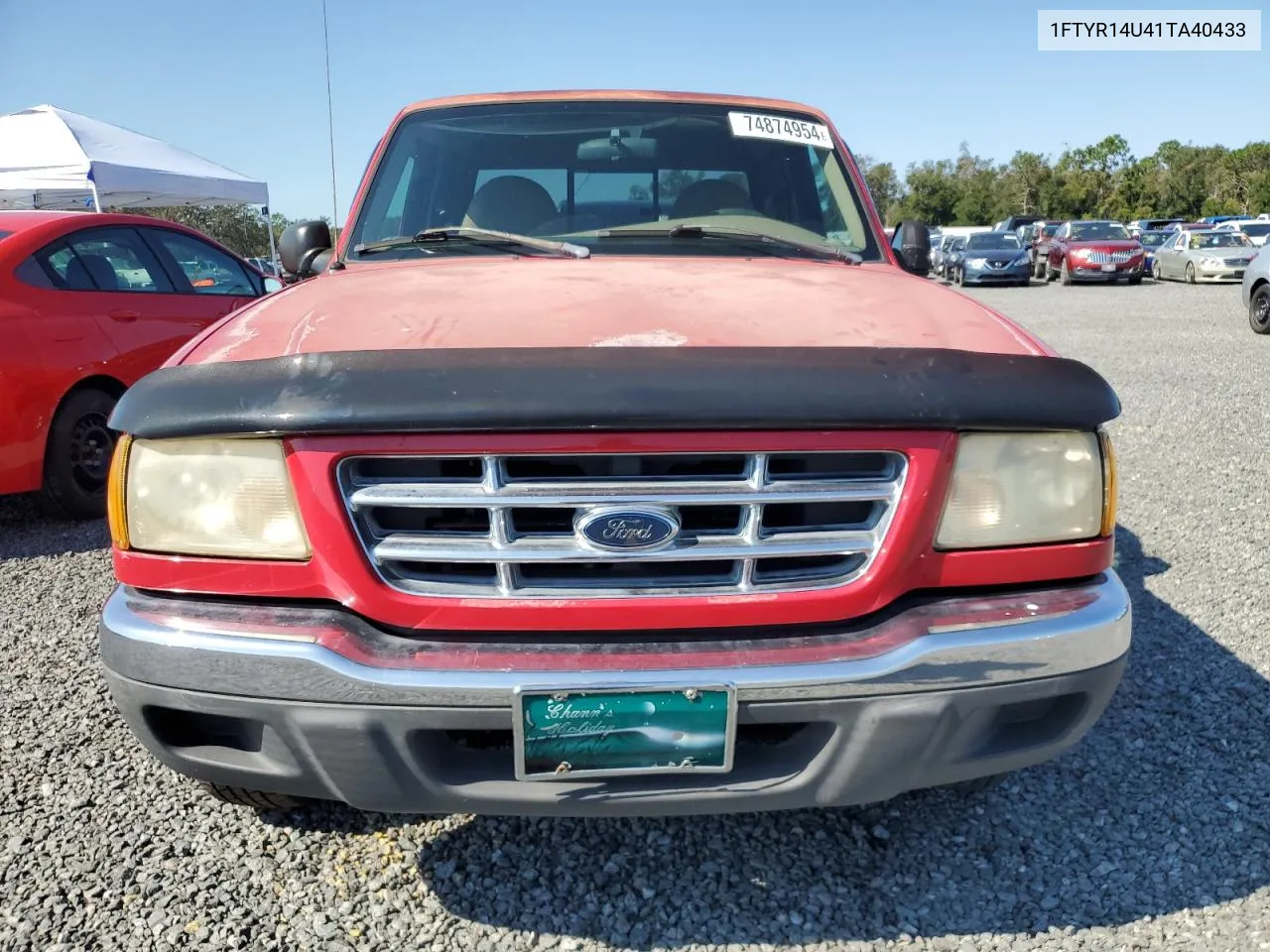 2001 Ford Ranger Super Cab VIN: 1FTYR14U41TA40433 Lot: 74874954