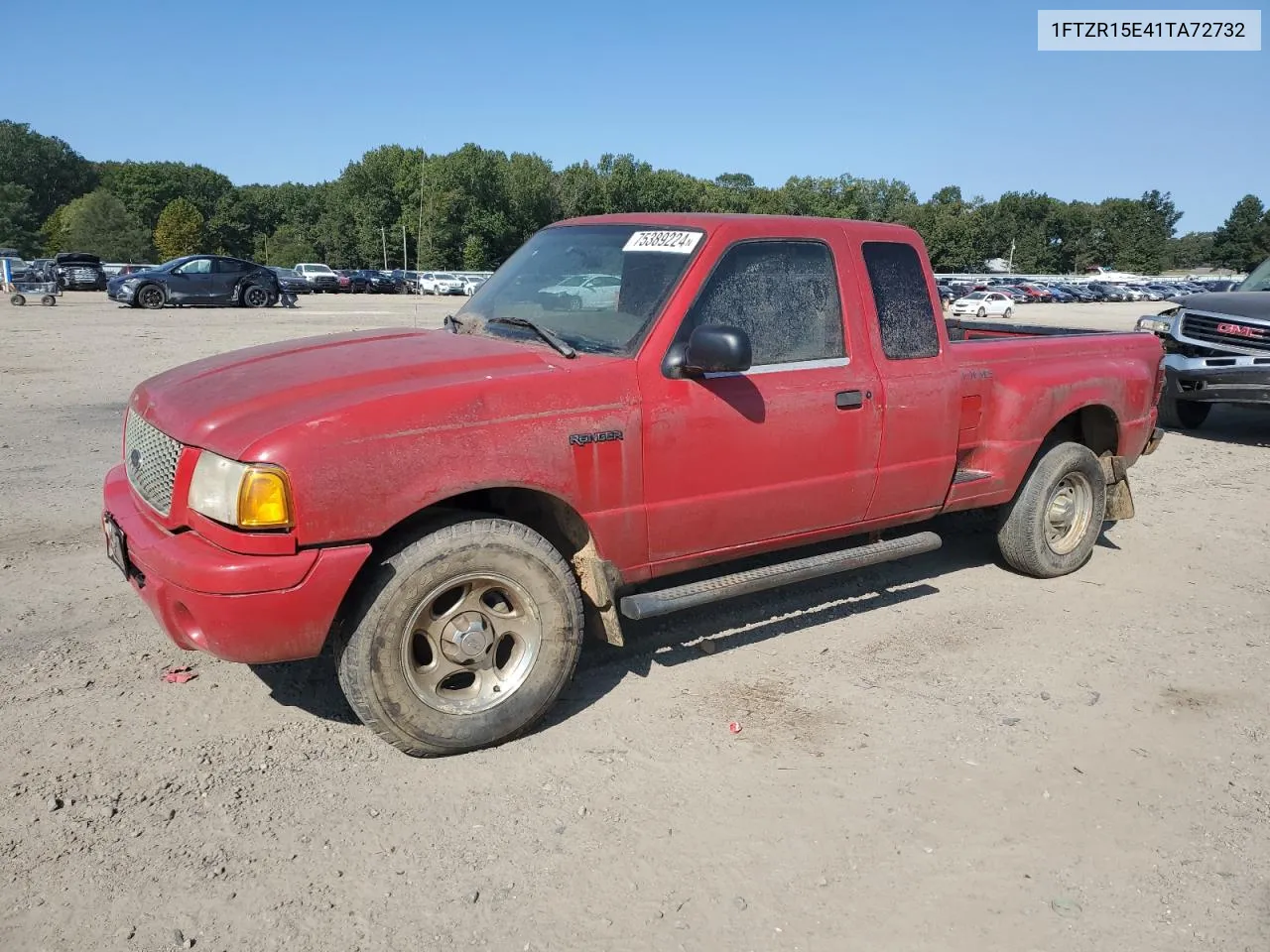 2001 Ford Ranger Super Cab VIN: 1FTZR15E41TA72732 Lot: 75389224