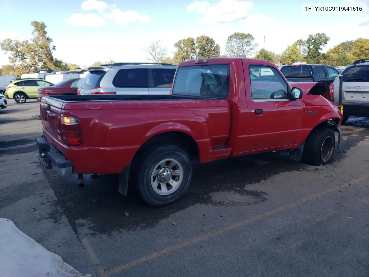 2001 Ford Ranger VIN: 1FTYR10C91PA41616 Lot: 76031214