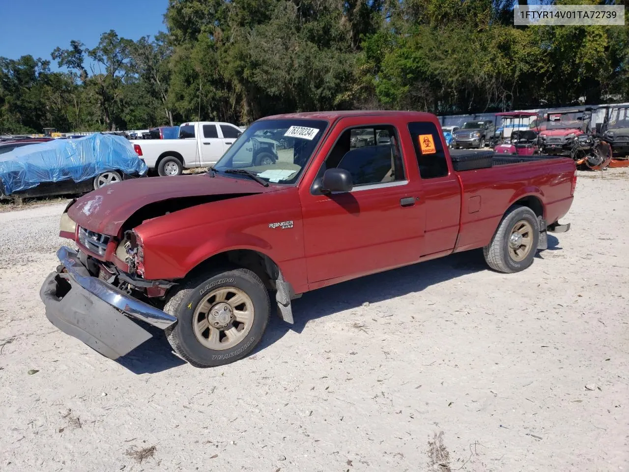 2001 Ford Ranger Super Cab VIN: 1FTYR14V01TA72739 Lot: 76370234