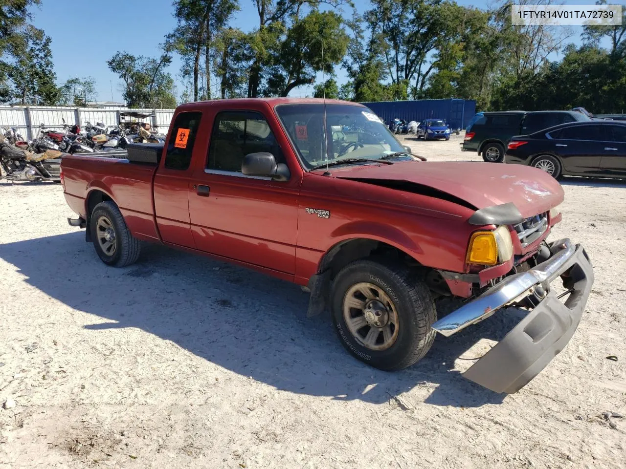 2001 Ford Ranger Super Cab VIN: 1FTYR14V01TA72739 Lot: 76370234