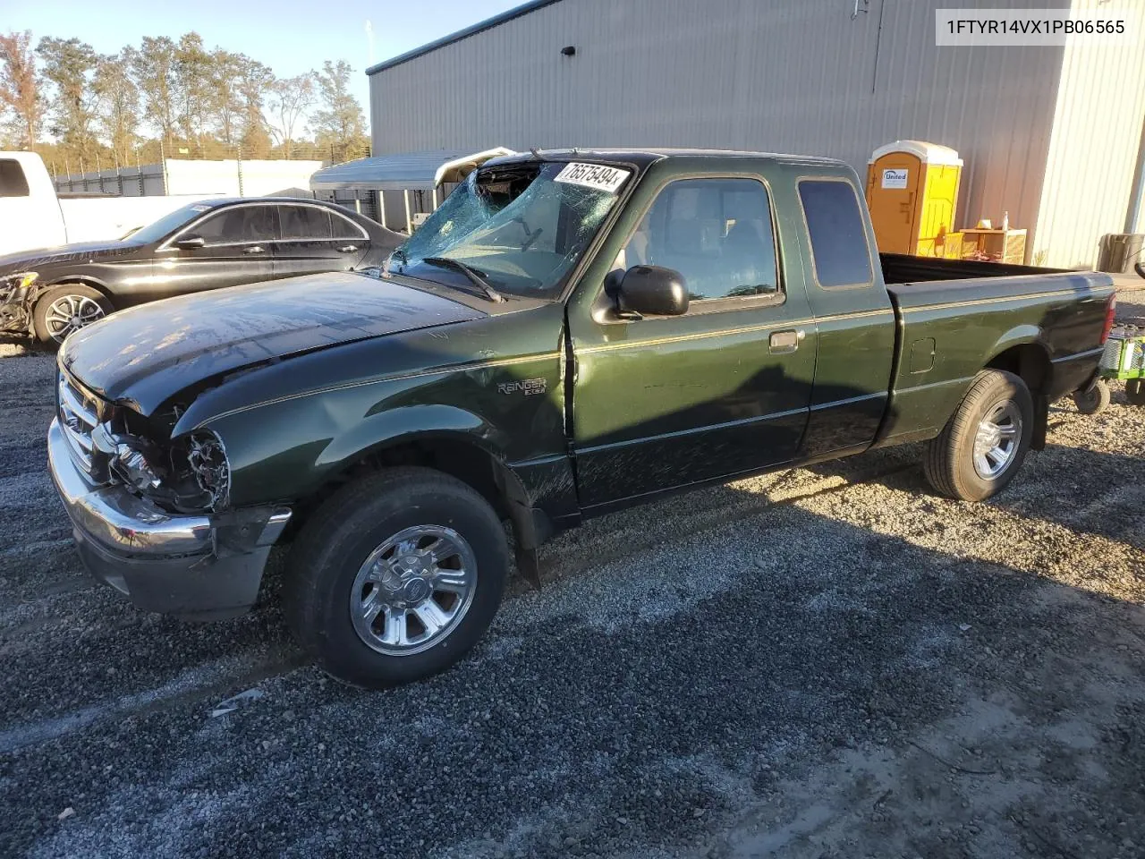 2001 Ford Ranger Super Cab VIN: 1FTYR14VX1PB06565 Lot: 76575494