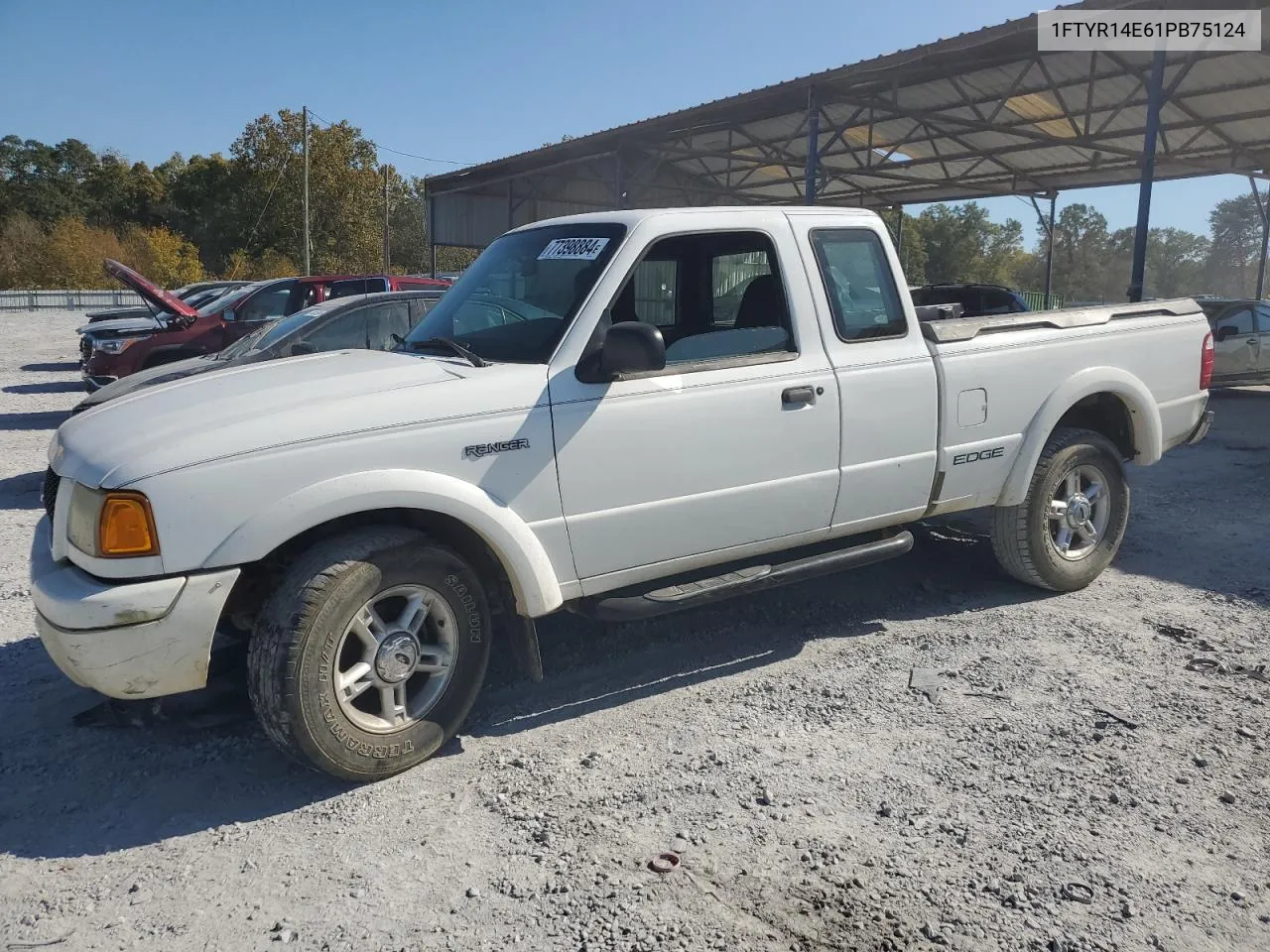 2001 Ford Ranger Super Cab VIN: 1FTYR14E61PB75124 Lot: 77398884