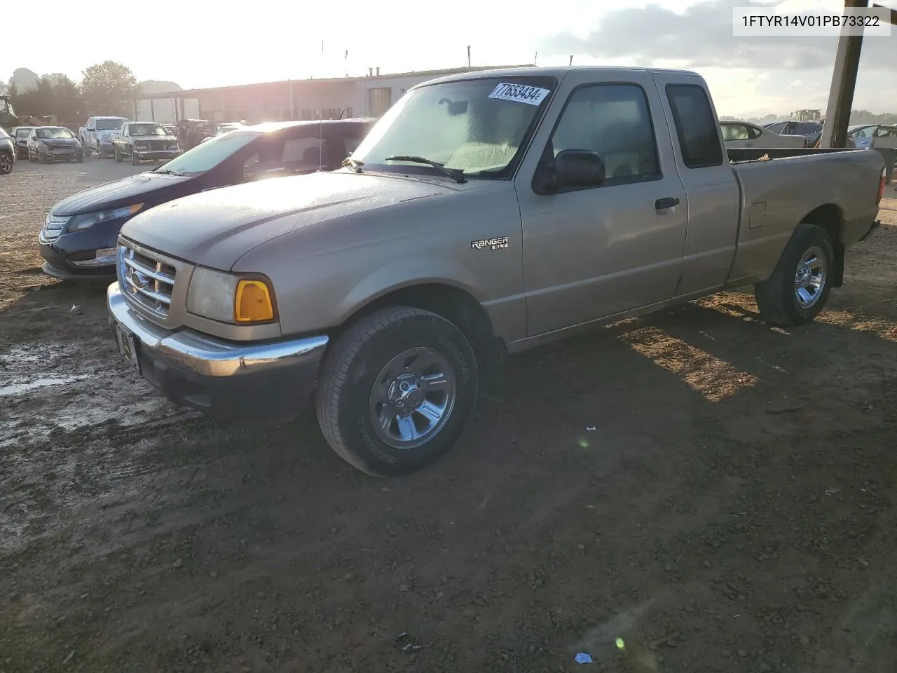 2001 Ford Ranger Super Cab VIN: 1FTYR14V01PB73322 Lot: 77653434