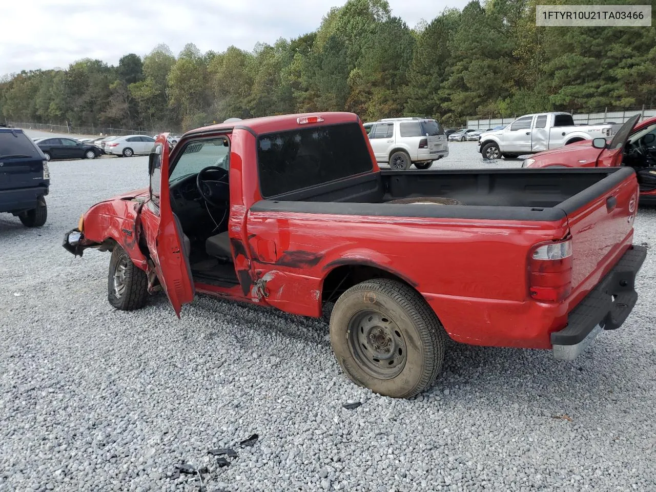 2001 Ford Ranger VIN: 1FTYR10U21TA03466 Lot: 77699284