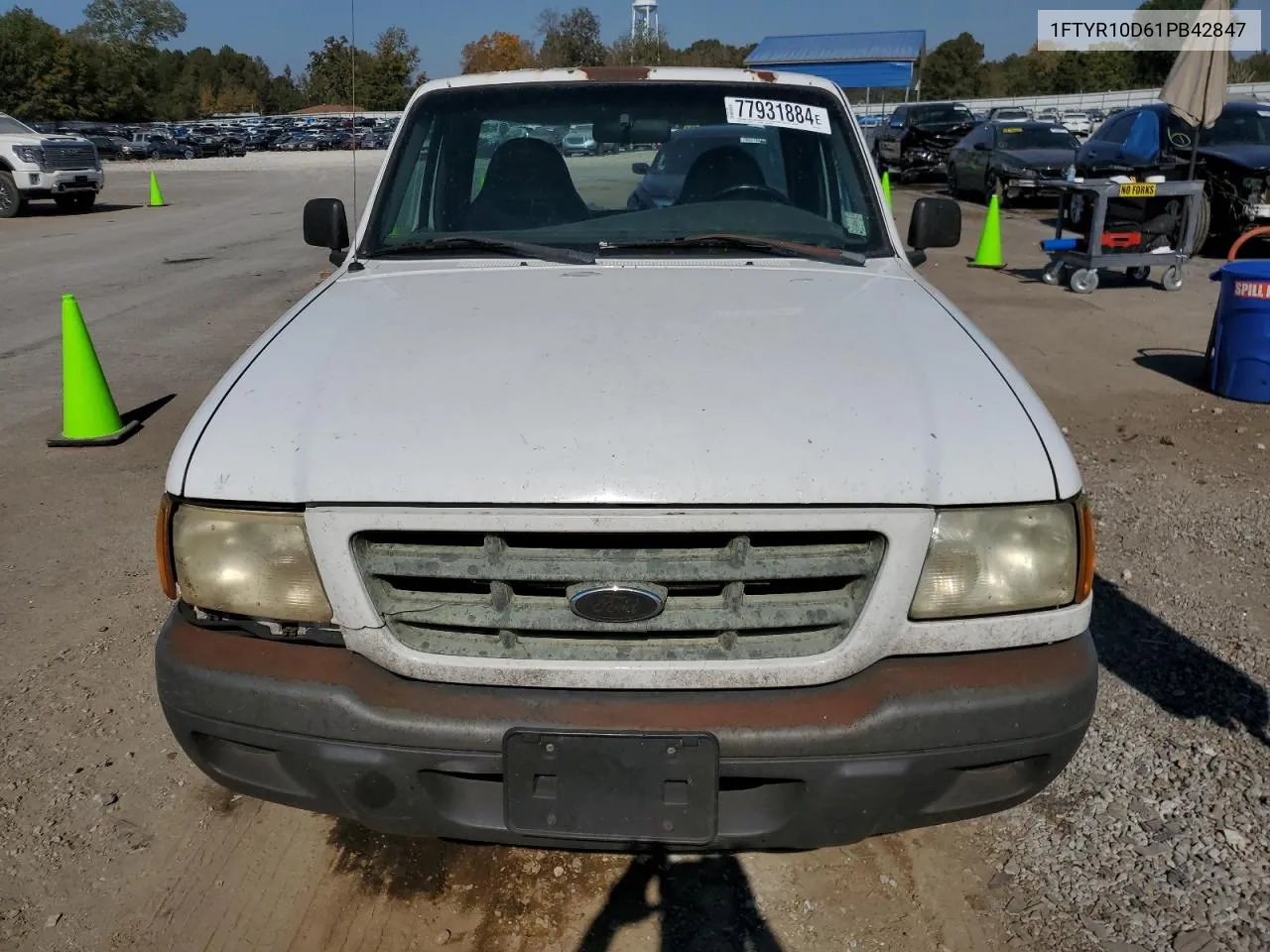 2001 Ford Ranger VIN: 1FTYR10D61PB42847 Lot: 77931884