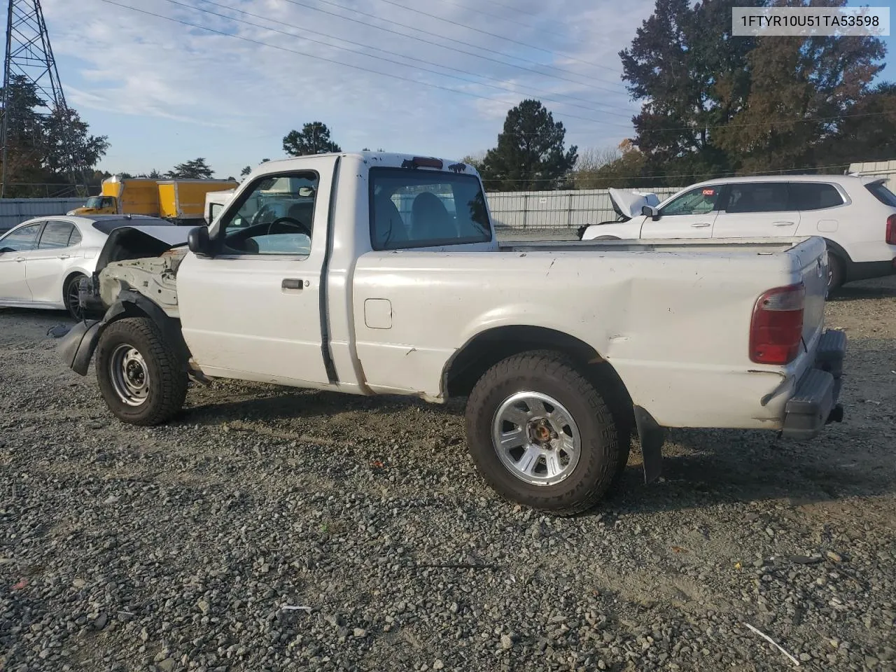 2001 Ford Ranger VIN: 1FTYR10U51TA53598 Lot: 77990904