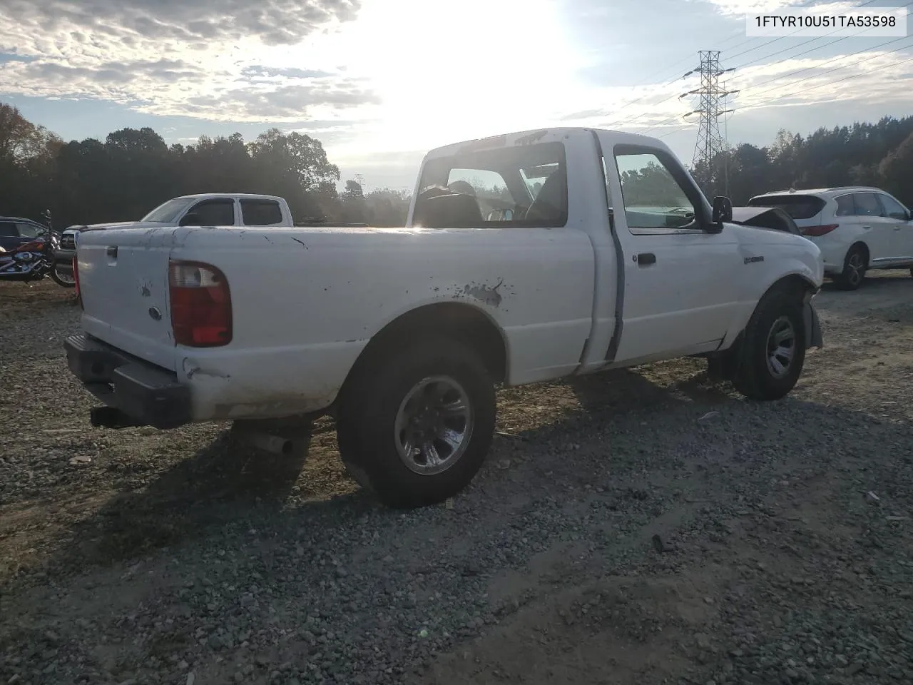 2001 Ford Ranger VIN: 1FTYR10U51TA53598 Lot: 77990904