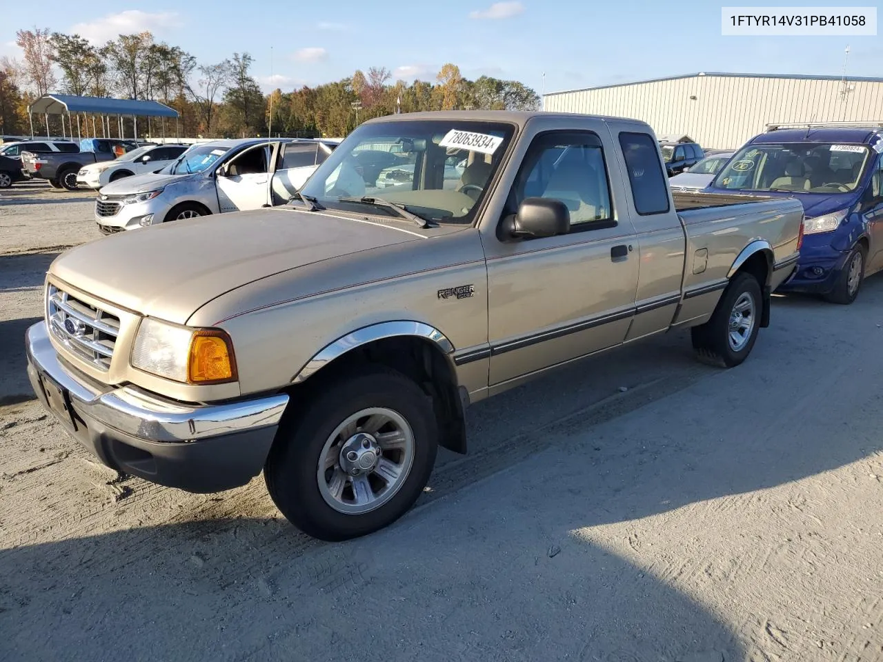 2001 Ford Ranger Super Cab VIN: 1FTYR14V31PB41058 Lot: 78063934