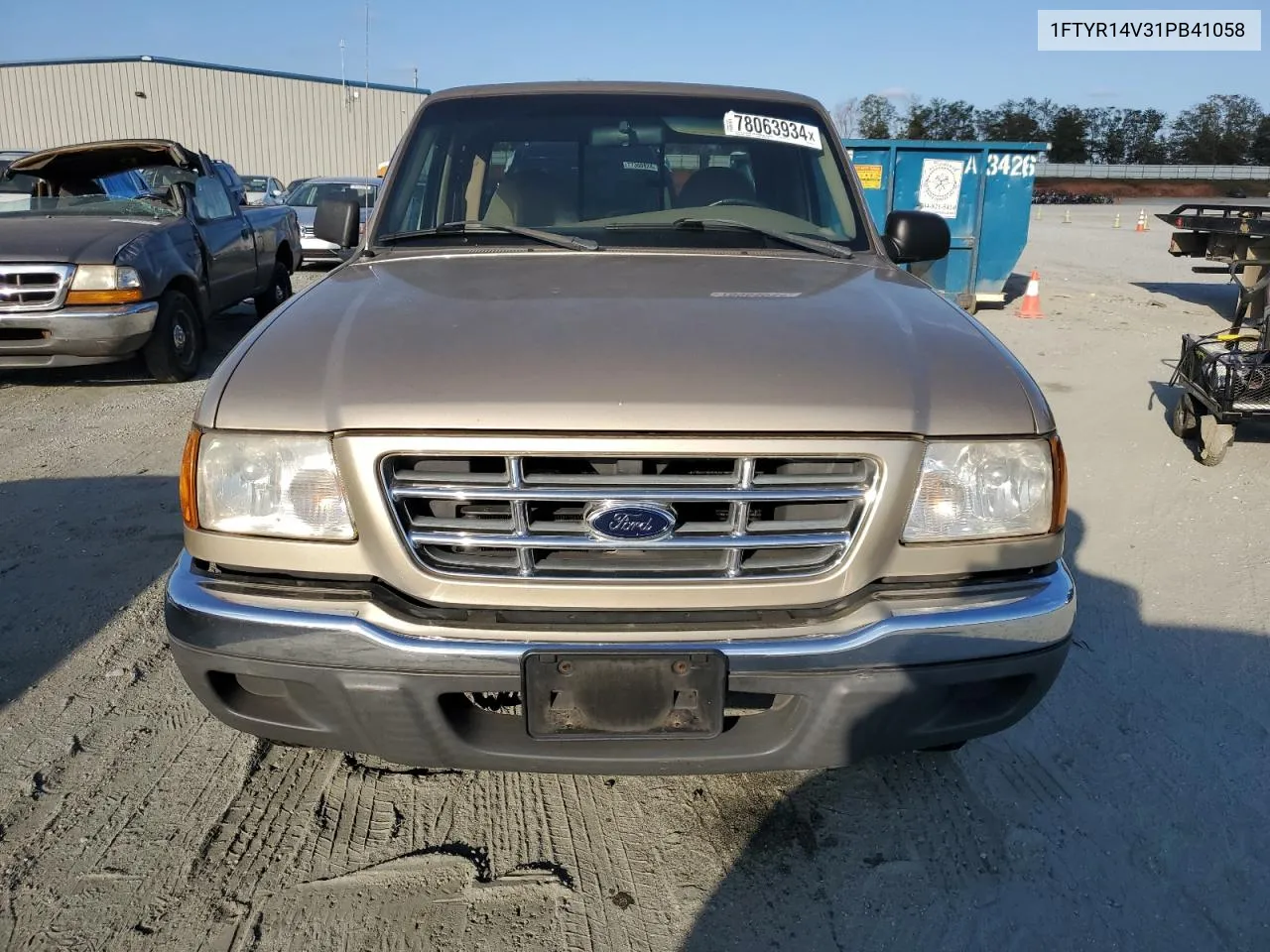 2001 Ford Ranger Super Cab VIN: 1FTYR14V31PB41058 Lot: 78063934