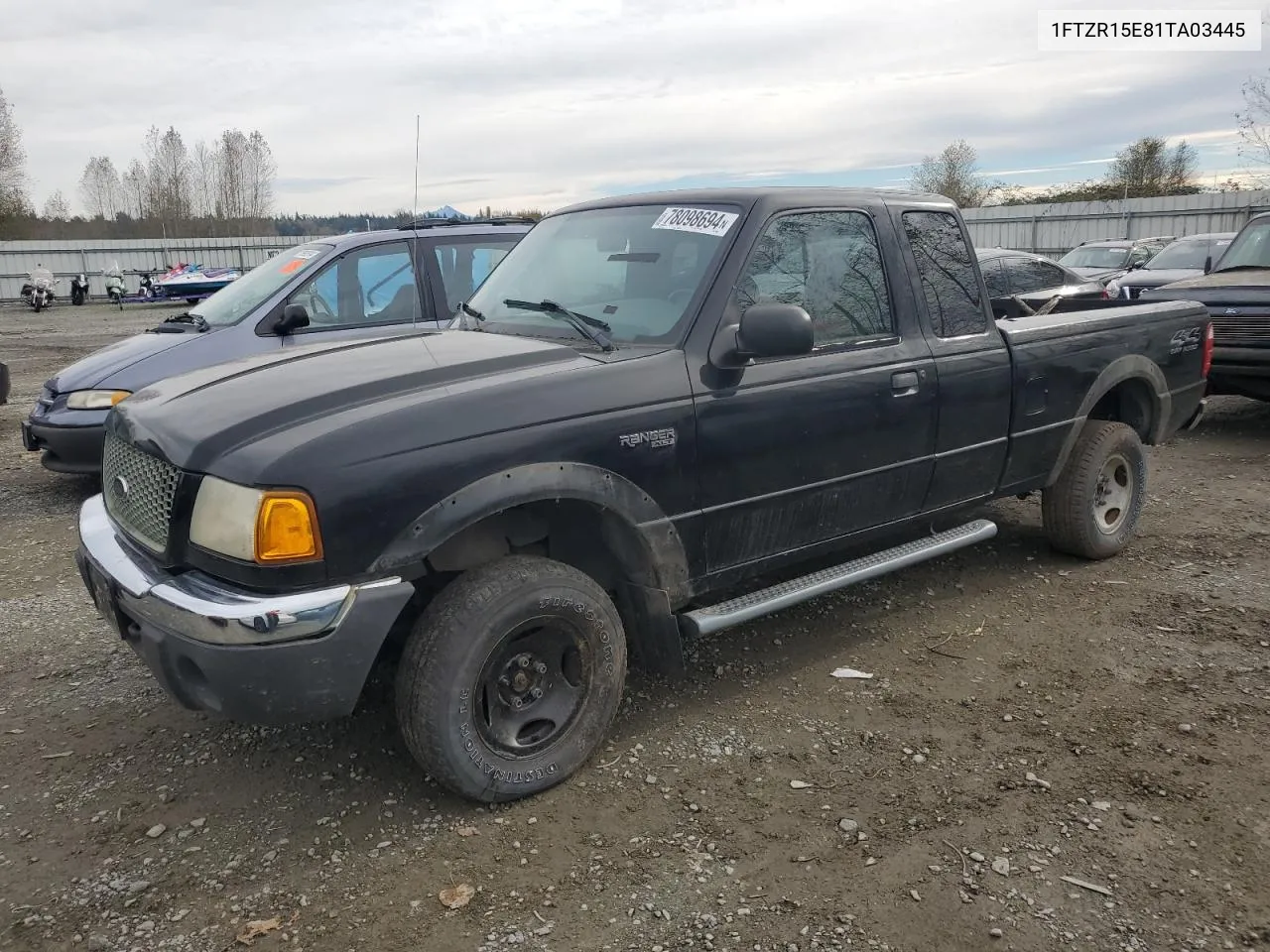 2001 Ford Ranger Super Cab VIN: 1FTZR15E81TA03445 Lot: 78098694