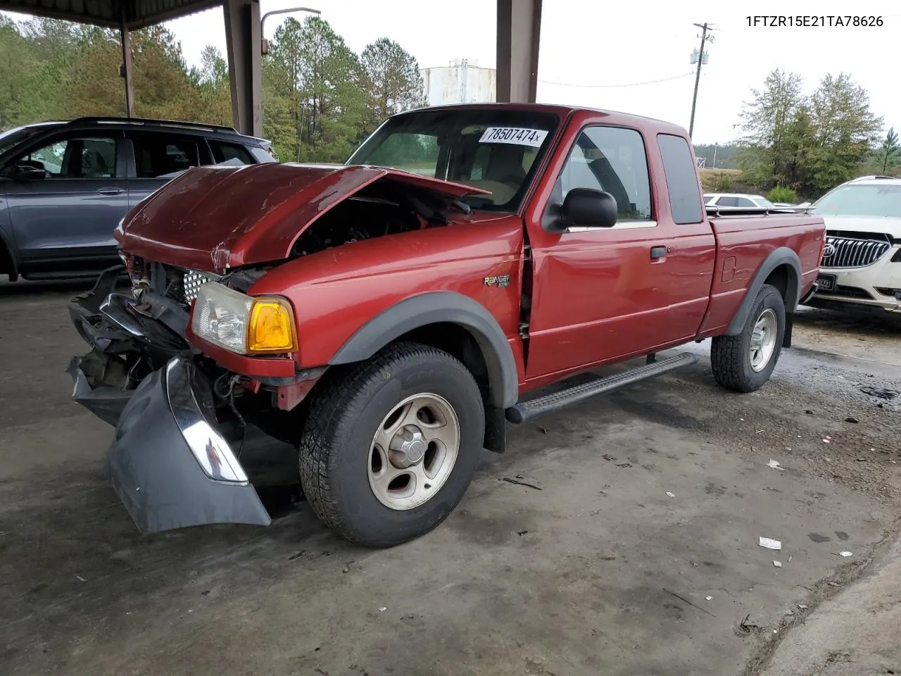 2001 Ford Ranger Super Cab VIN: 1FTZR15E21TA78626 Lot: 78507474