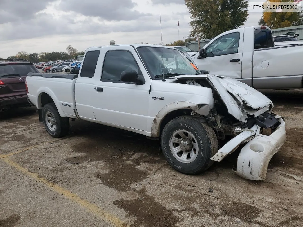 2001 Ford Ranger Super Cab VIN: 1FTYR14U51PB75882 Lot: 78868664