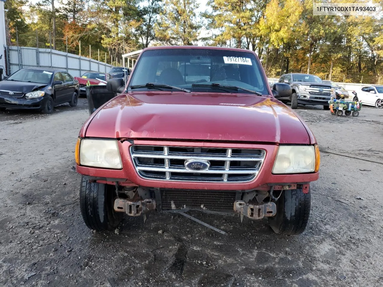 2001 Ford Ranger VIN: 1FTYR10DX1TA93403 Lot: 79127184