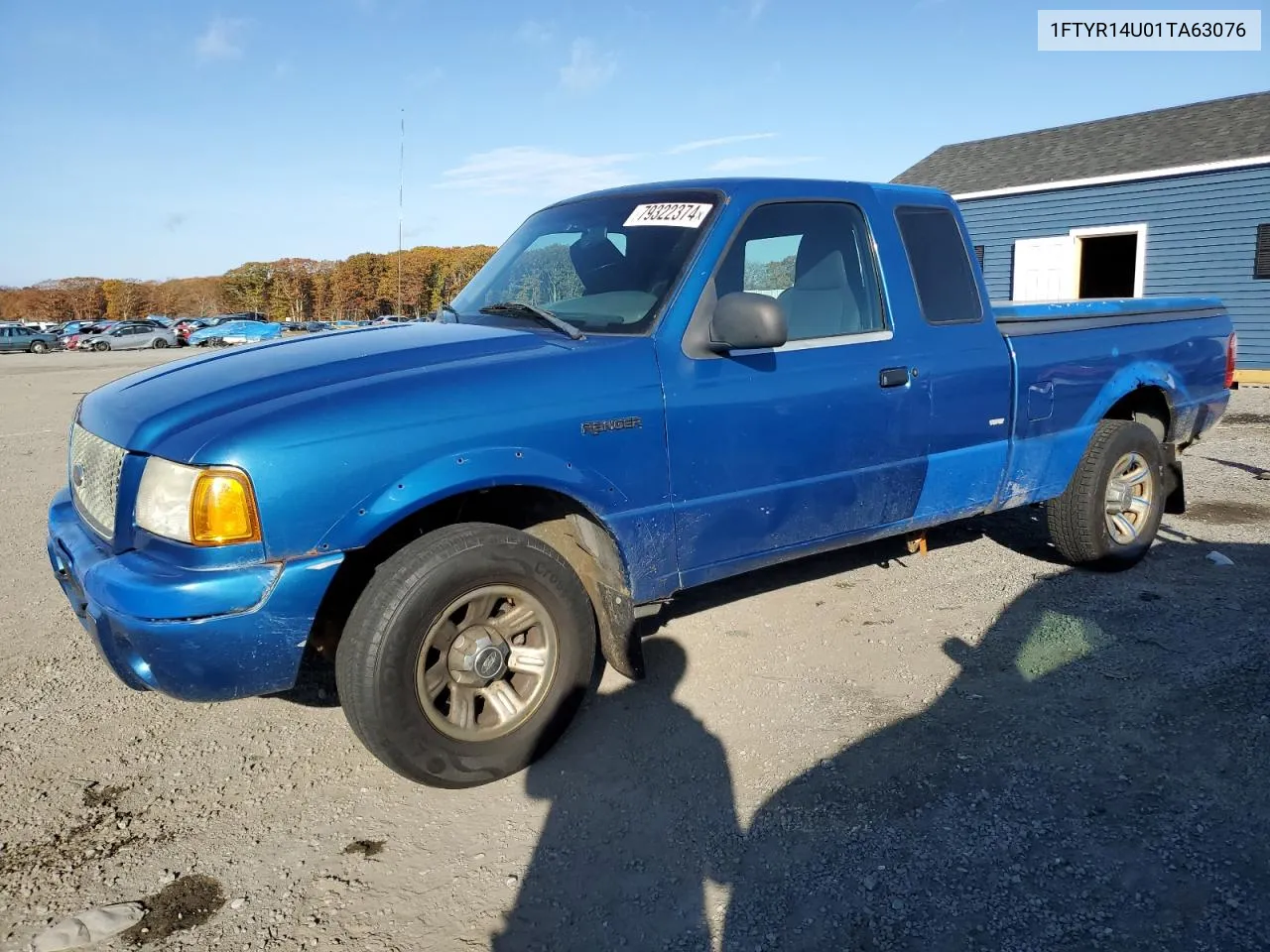 2001 Ford Ranger Super Cab VIN: 1FTYR14U01TA63076 Lot: 79322374