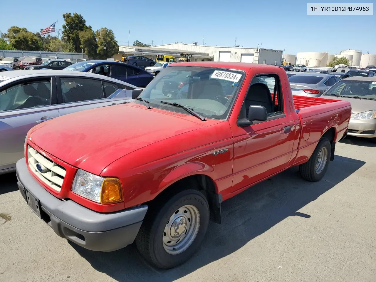 2002 Ford Ranger VIN: 1FTYR10D12PB74963 Lot: 60878834