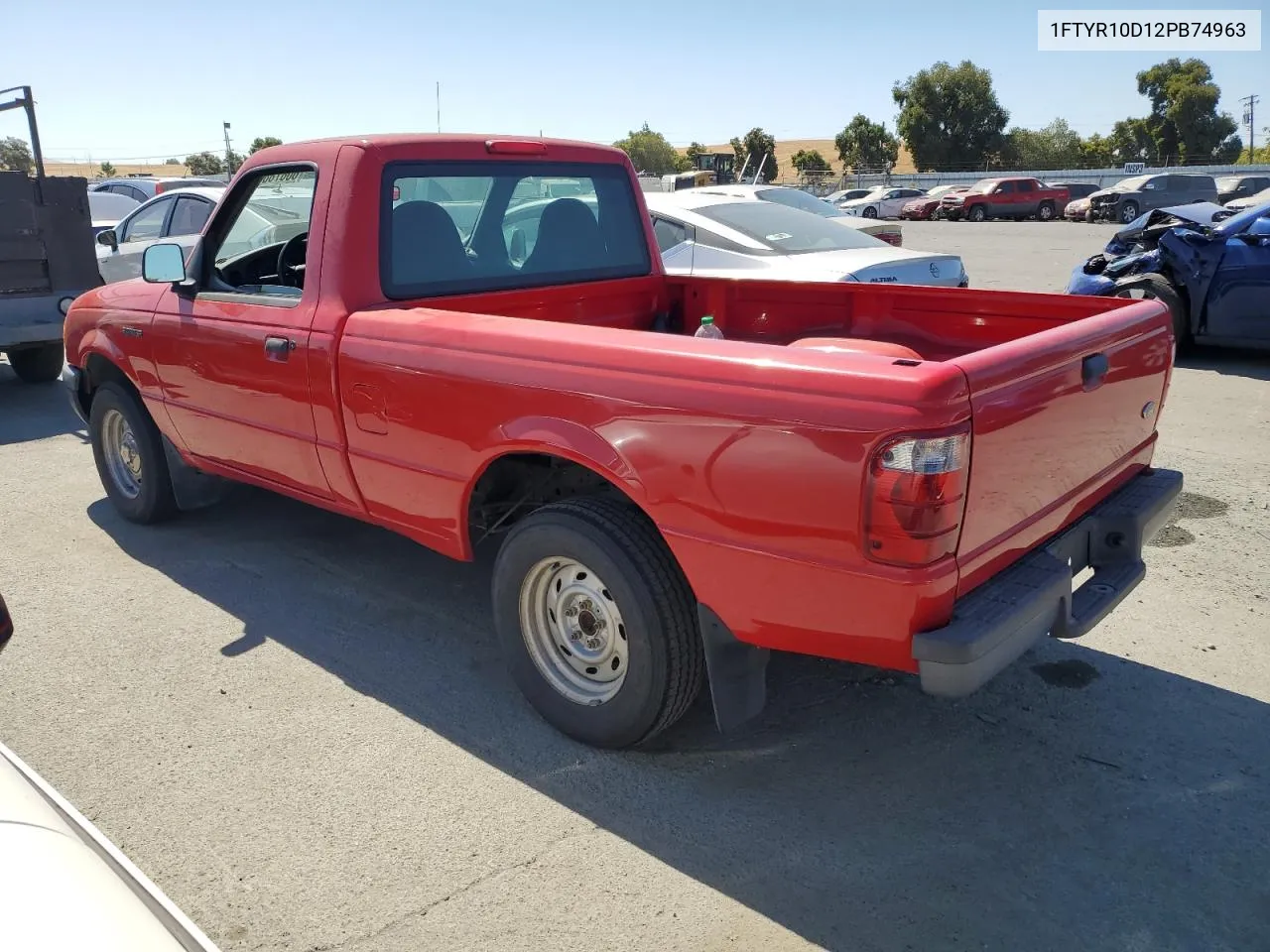 2002 Ford Ranger VIN: 1FTYR10D12PB74963 Lot: 60878834