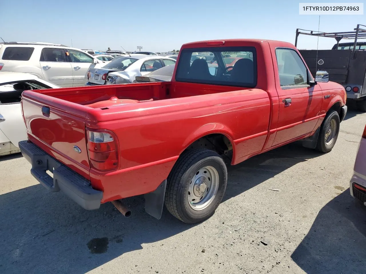 2002 Ford Ranger VIN: 1FTYR10D12PB74963 Lot: 60878834