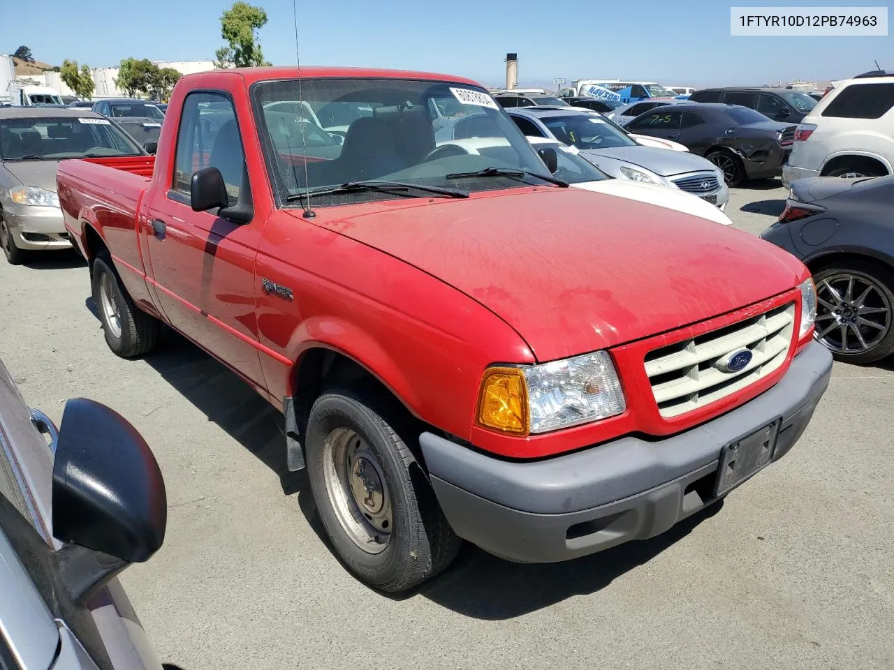 2002 Ford Ranger VIN: 1FTYR10D12PB74963 Lot: 60878834