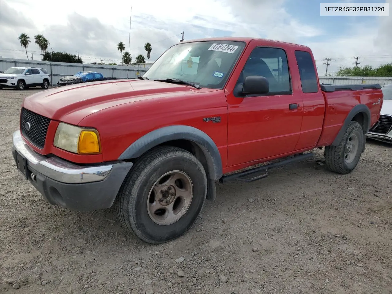 2002 Ford Ranger Super Cab VIN: 1FTZR45E32PB31720 Lot: 67502894