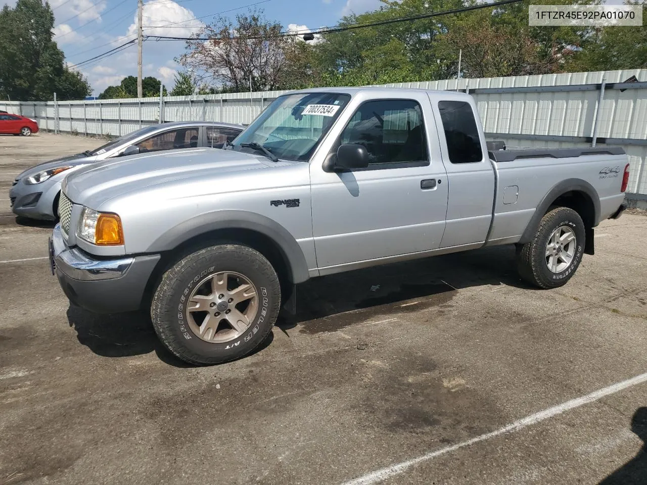 2002 Ford Ranger Super Cab VIN: 1FTZR45E92PA01070 Lot: 70037534