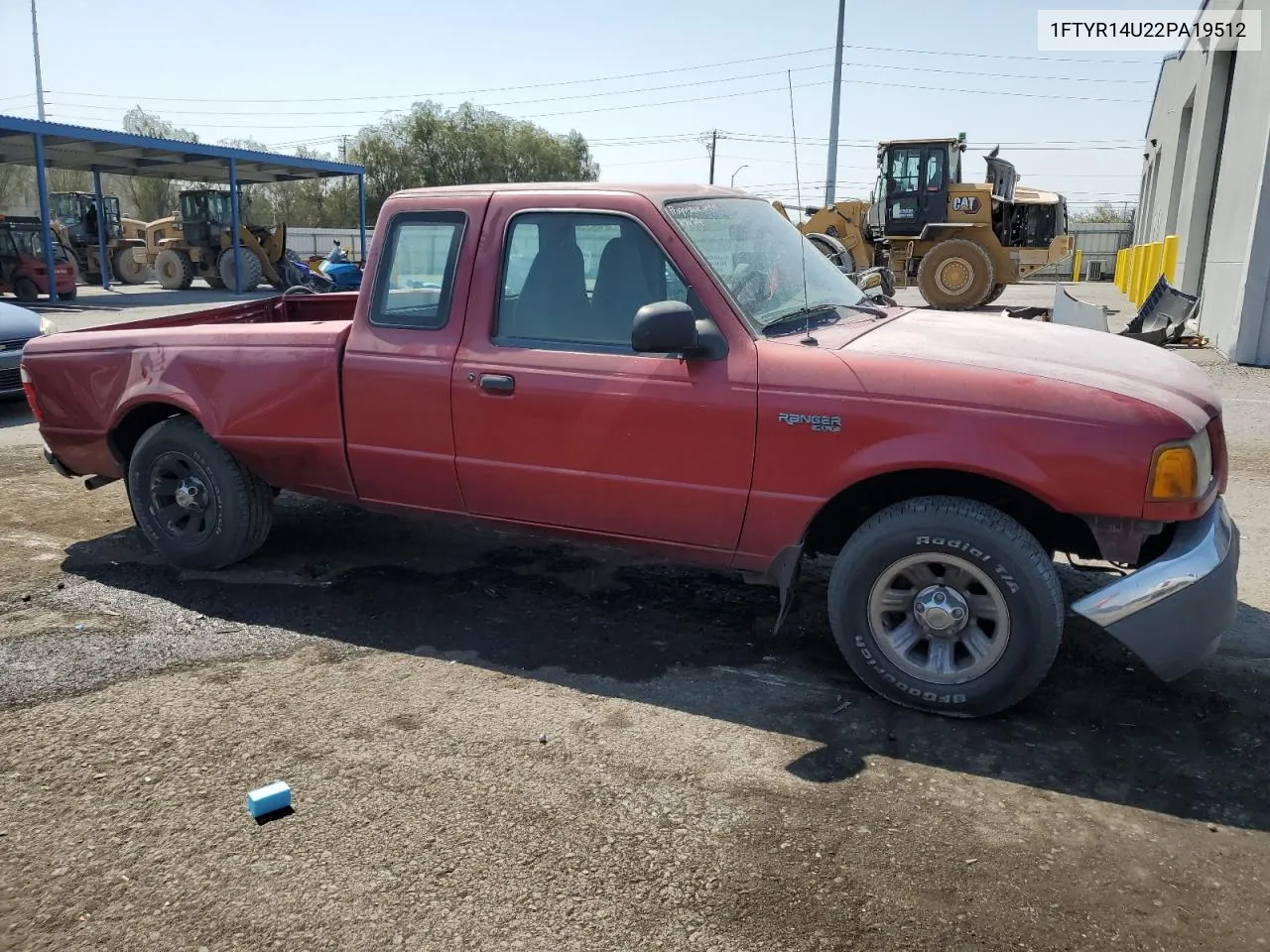 2002 Ford Ranger Super Cab VIN: 1FTYR14U22PA19512 Lot: 70711904