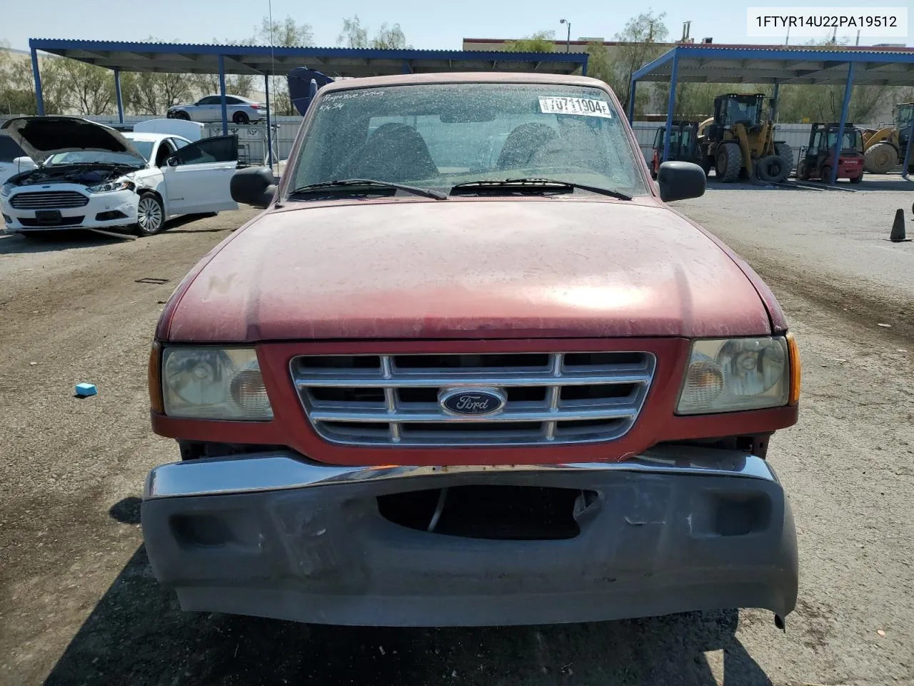 2002 Ford Ranger Super Cab VIN: 1FTYR14U22PA19512 Lot: 70711904