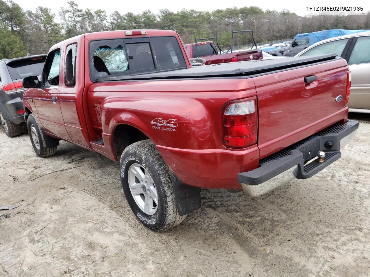 2002 Ford Ranger Super Cab VIN: 1FTZR45E02PA21935 Lot: 72706014