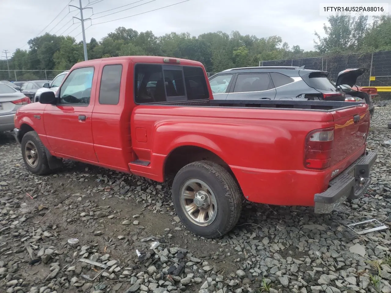 2002 Ford Ranger Super Cab VIN: 1FTYR14U52PA88016 Lot: 72751324