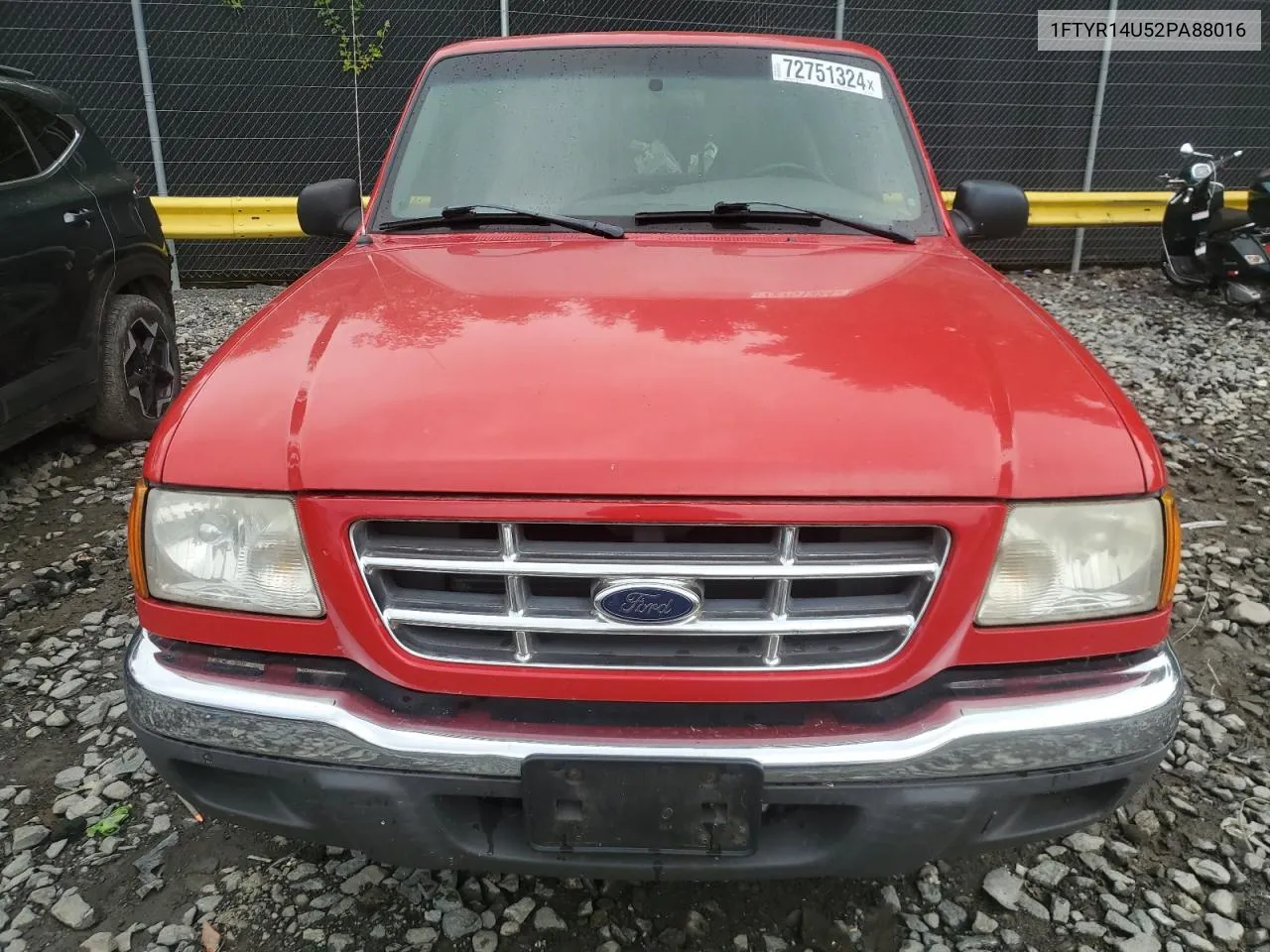 2002 Ford Ranger Super Cab VIN: 1FTYR14U52PA88016 Lot: 72751324