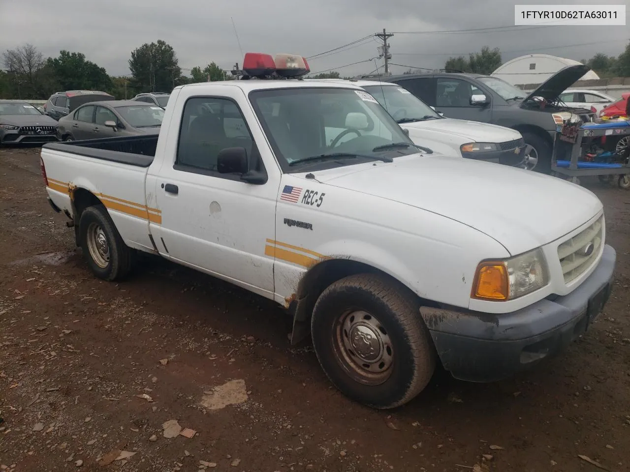 2002 Ford Ranger VIN: 1FTYR10D62TA63011 Lot: 72963794