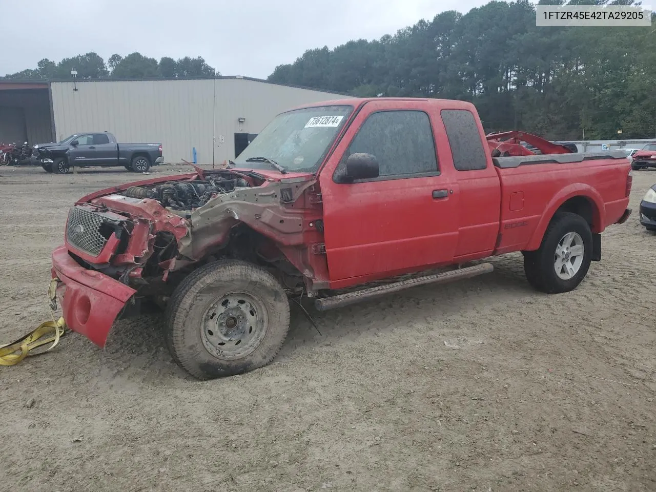 2002 Ford Ranger Super Cab VIN: 1FTZR45E42TA29205 Lot: 73612874