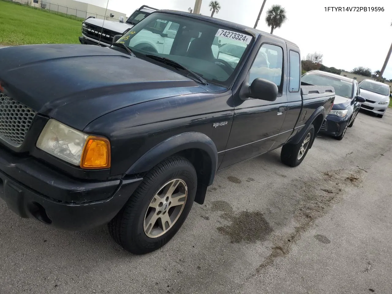 2002 Ford Ranger Super Cab VIN: 1FTYR14V72PB19596 Lot: 74273324