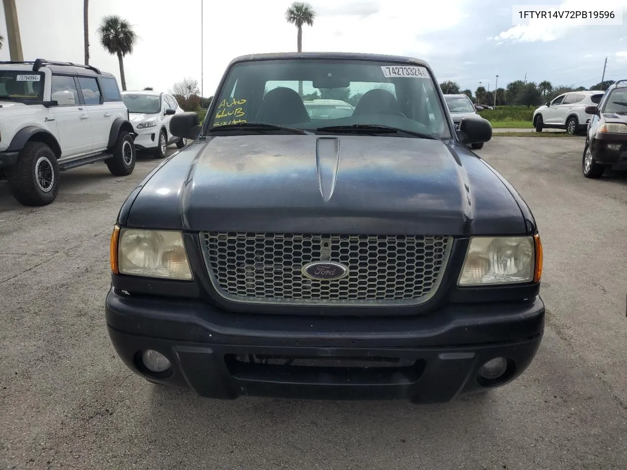 2002 Ford Ranger Super Cab VIN: 1FTYR14V72PB19596 Lot: 74273324