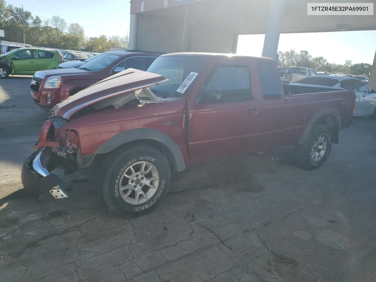 2002 Ford Ranger Super Cab VIN: 1FTZR45E32PA69901 Lot: 74611064