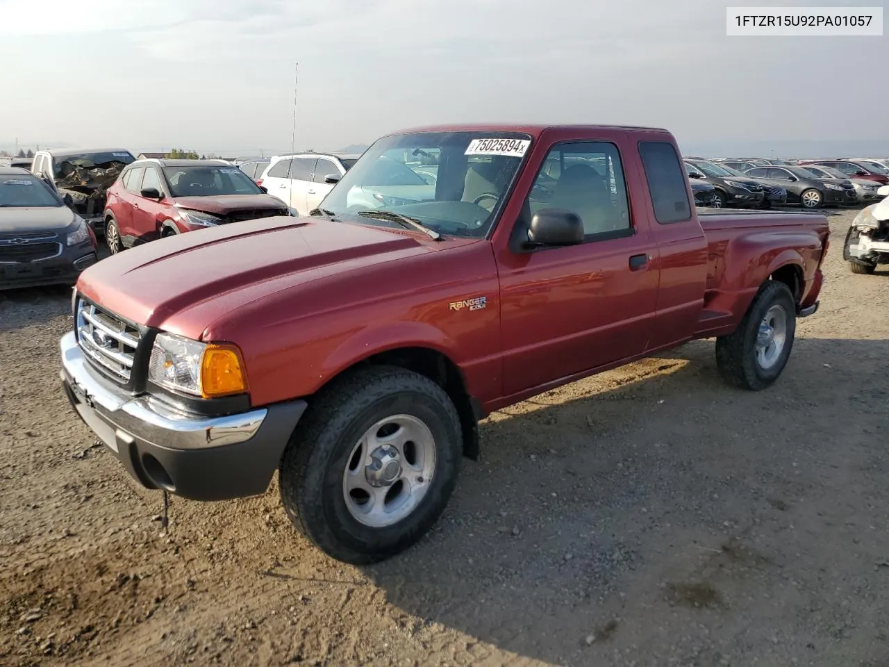 2002 Ford Ranger Super Cab VIN: 1FTZR15U92PA01057 Lot: 75025894