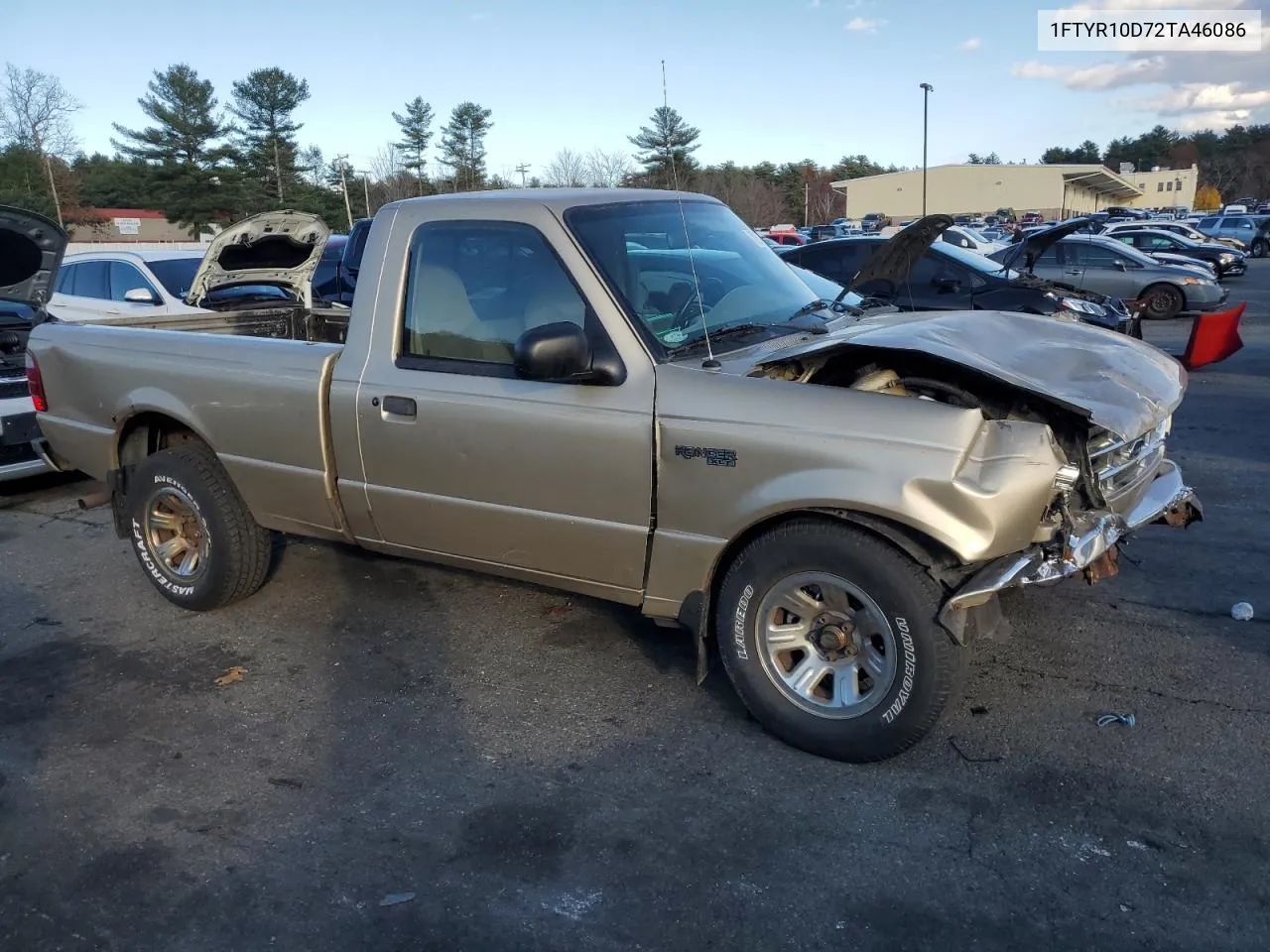 2002 Ford Ranger VIN: 1FTYR10D72TA46086 Lot: 75674854