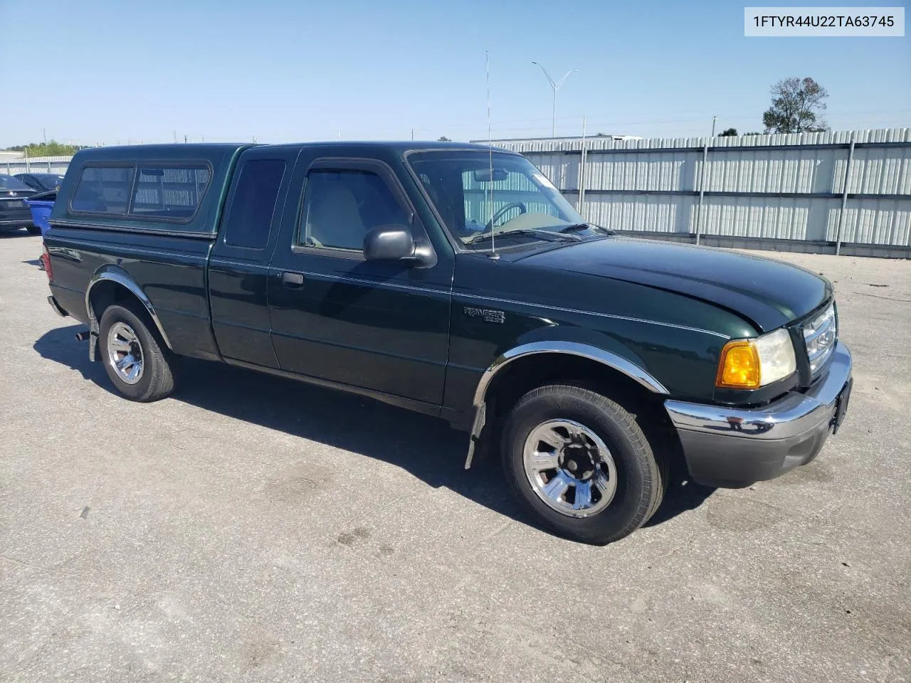 2002 Ford Ranger Super Cab VIN: 1FTYR44U22TA63745 Lot: 75799004