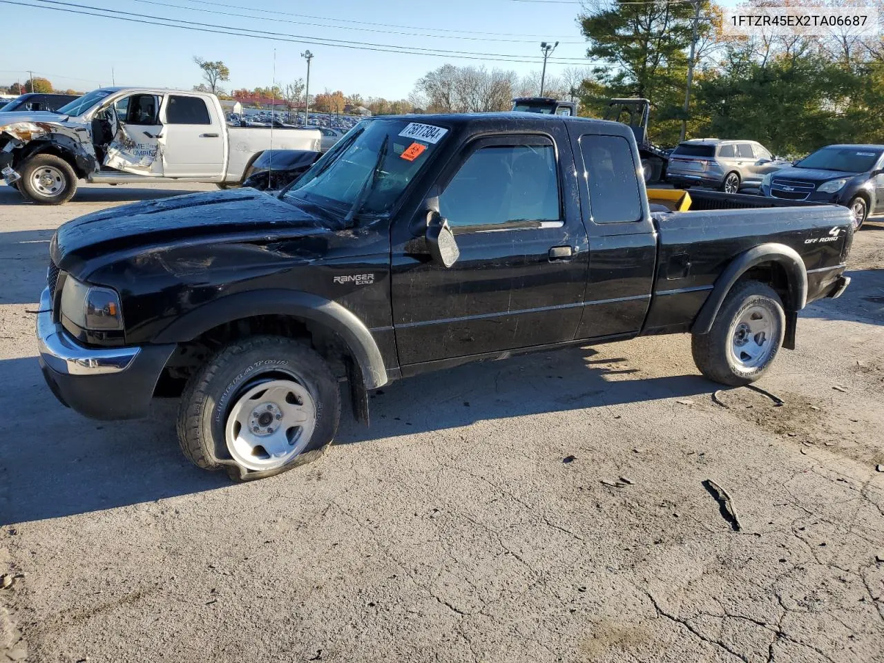 2002 Ford Ranger Super Cab VIN: 1FTZR45EX2TA06687 Lot: 75817384