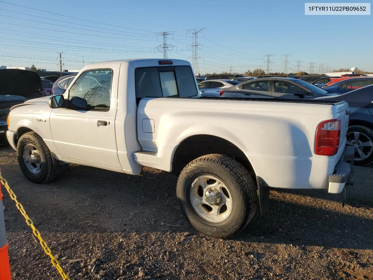 2002 Ford Ranger VIN: 1FTYR11U22PB09652 Lot: 75958394