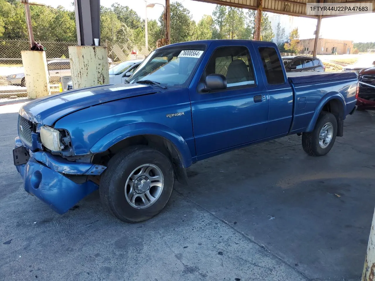 2002 Ford Ranger Super Cab VIN: 1FTYR44U22PA47683 Lot: 76008564