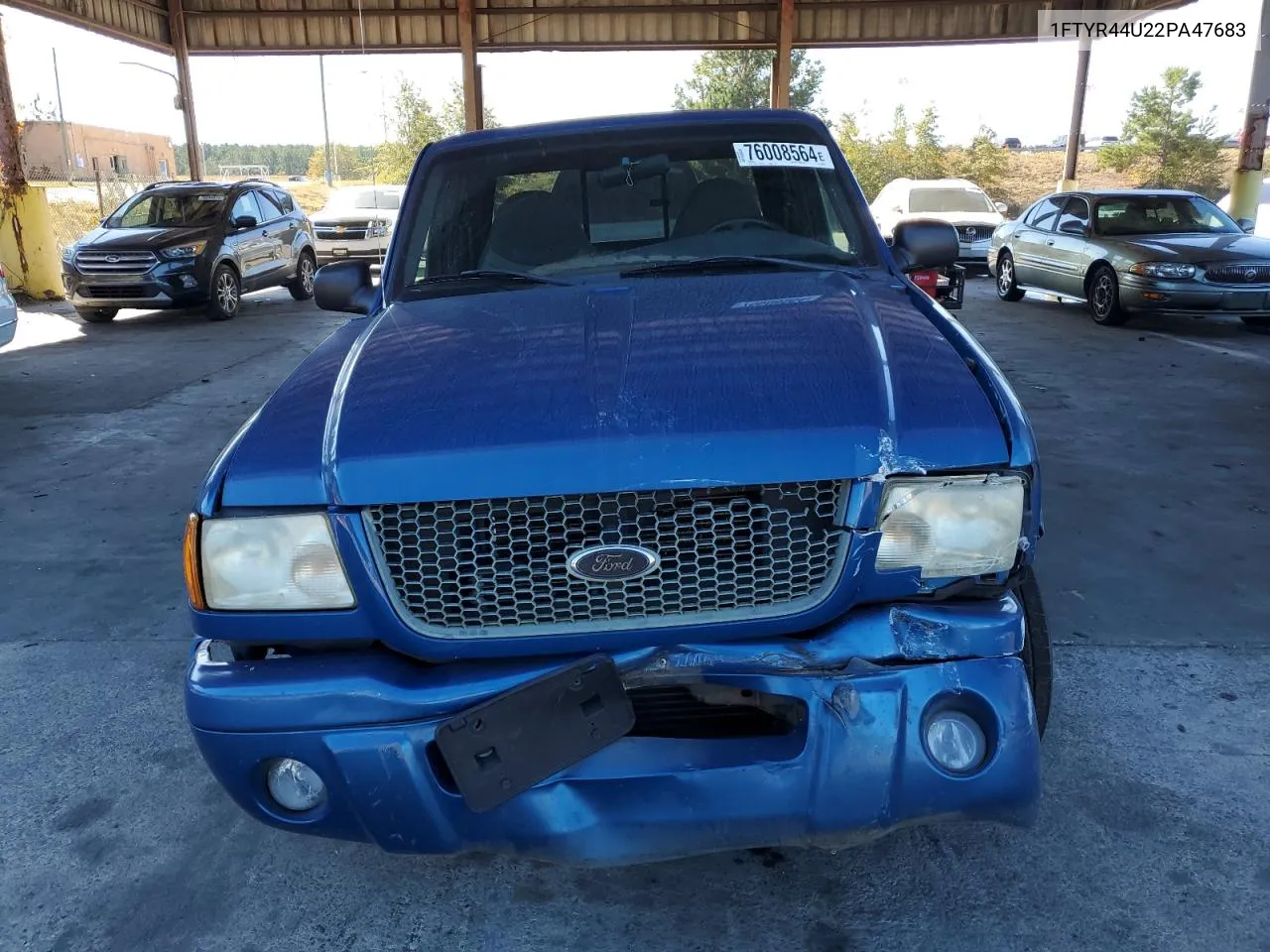 2002 Ford Ranger Super Cab VIN: 1FTYR44U22PA47683 Lot: 76008564