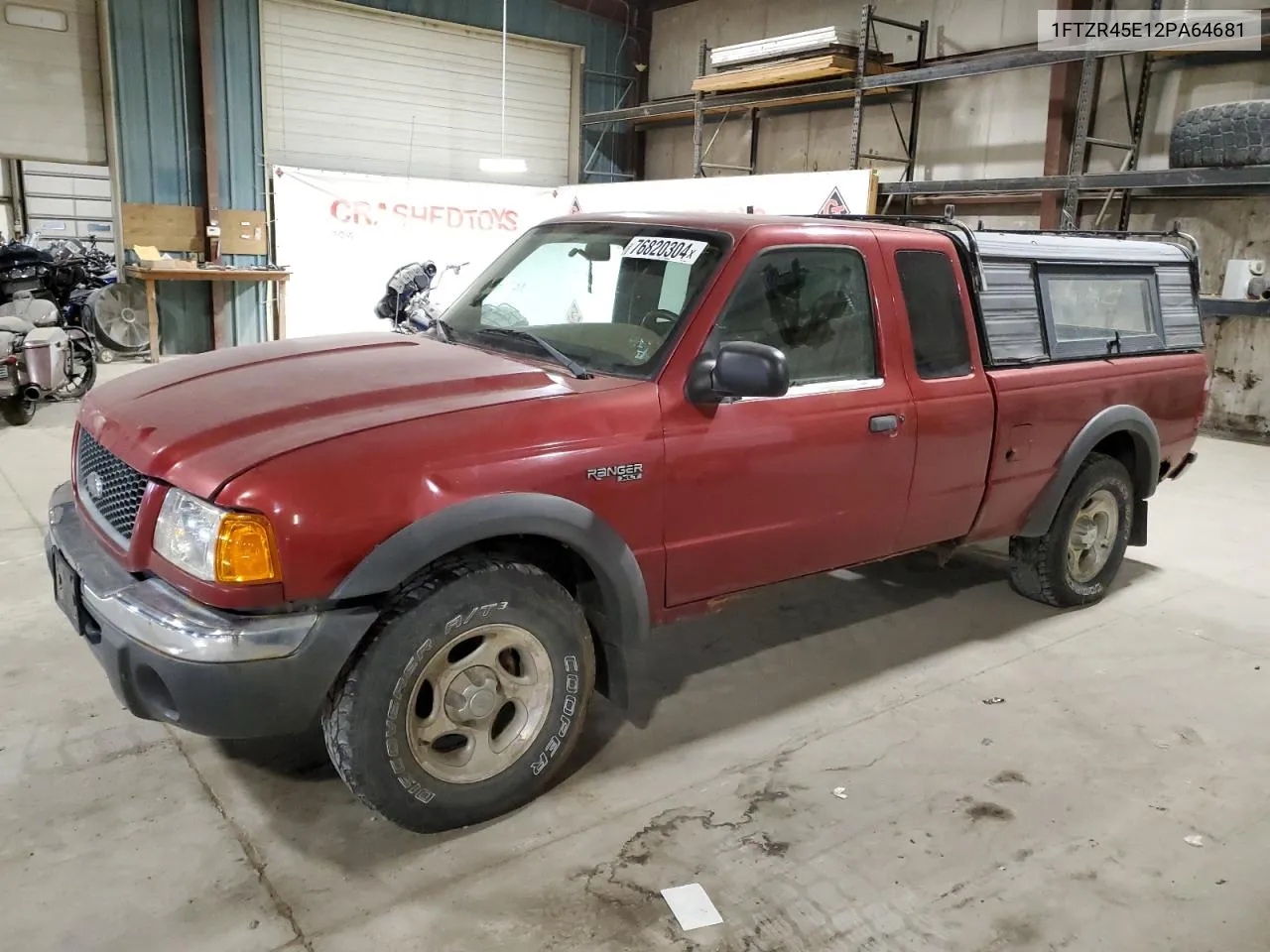 2002 Ford Ranger Super Cab VIN: 1FTZR45E12PA64681 Lot: 76820304